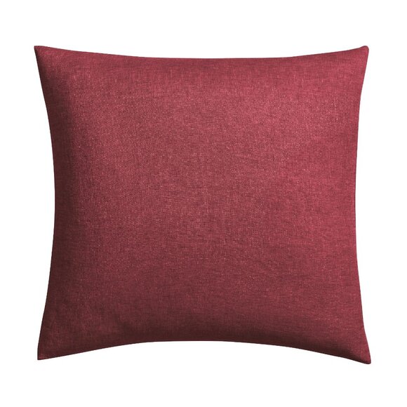 2 Pottery Barn Classic Belgian Flax Linen Knife Edge EURO Sham Merlot Red NWT - Picture 1 of 4